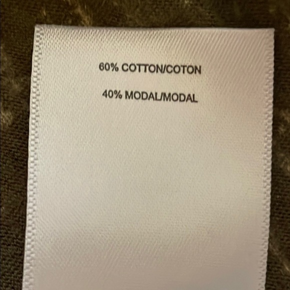 Lucky Brand army green with white print Top sz 1X - Picture 4 of 6